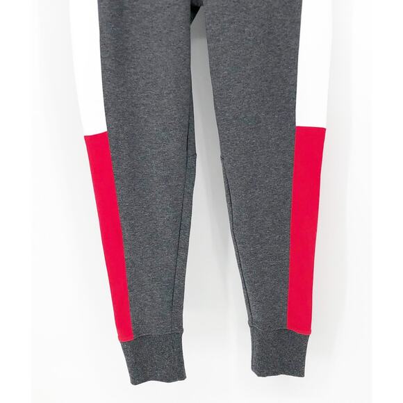 TOMMY HILFIGER SPORT Women's Performance Leggings Large Gray Flag Blocked NWT - Picture 8 of 16